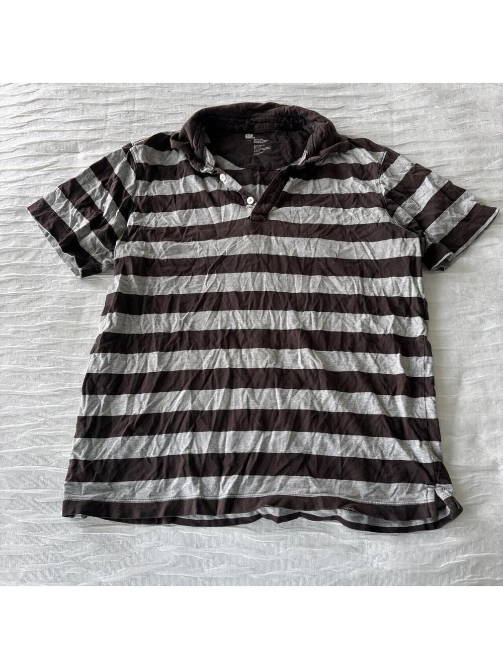 Gap Men's Brown and Multi Polo-shirt
